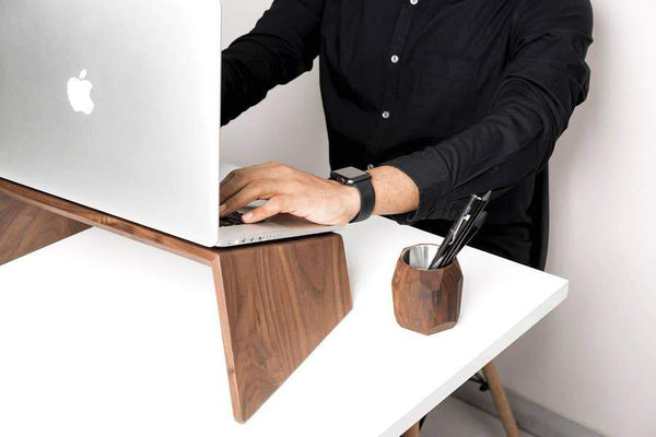 Solid Wood Laptop Stand Puts Your Computer at the Perfect Angle