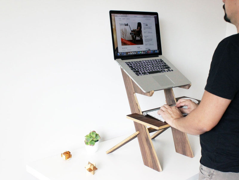 Alto Stand Walnut - Standing Desk Converter