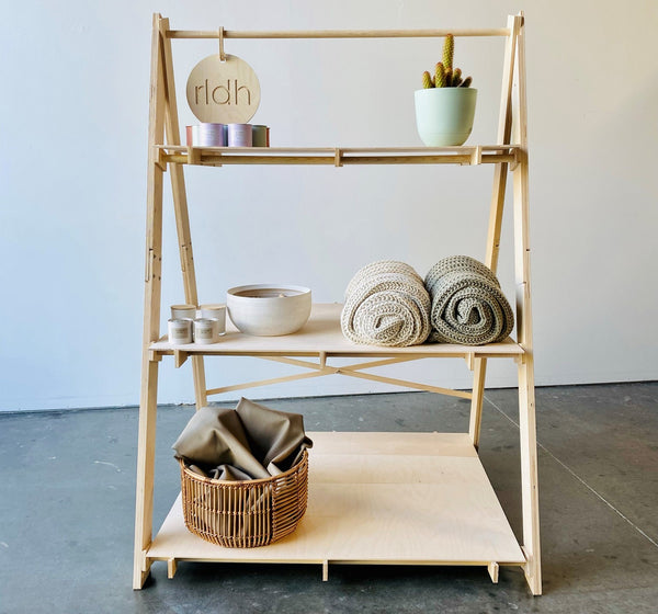 Portable display stand, Pop-Up Shops, trade shows, display shelf, DST-002